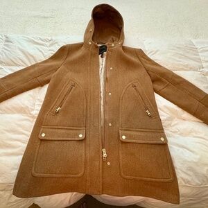 J Crew Italian Stadium Cloth by Nello Gori Chateau Wool Parka